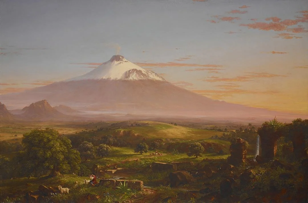 View of Mount Etna, by Thomas Cole, oil, 1842