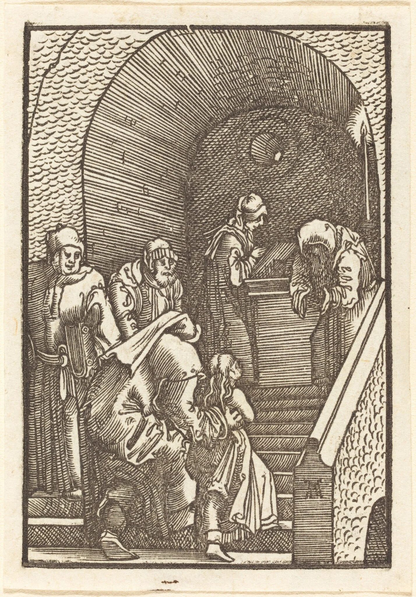 Presentation of the Virgin, by Albrecht Altdorfer, ink, 1513