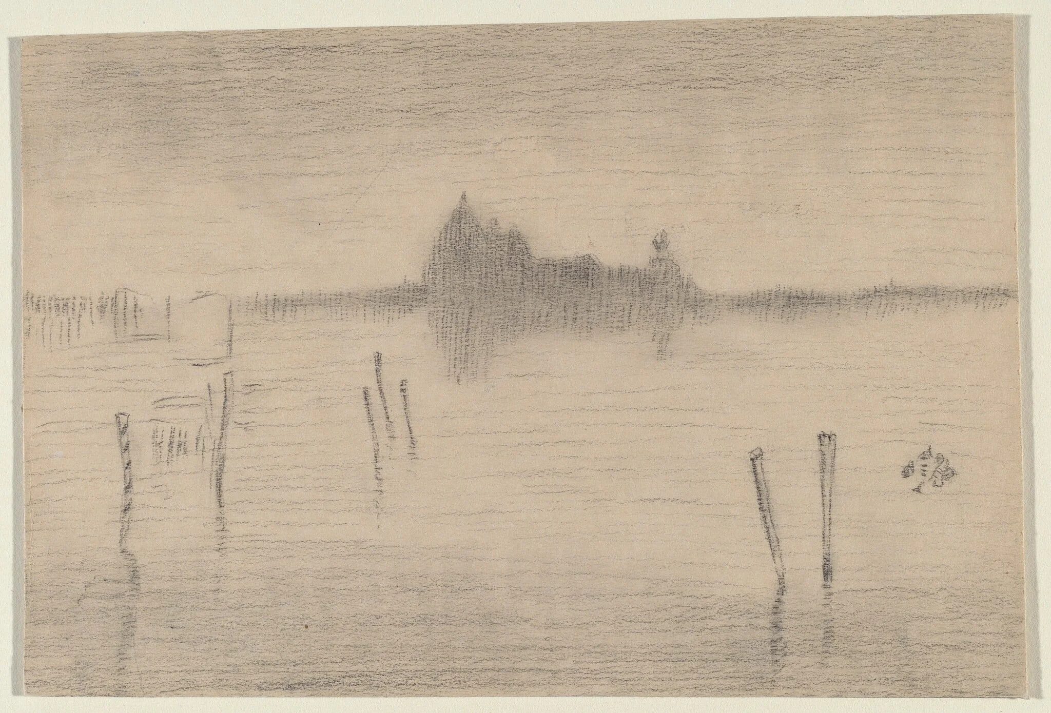 Venice, by James McNeill Whistler, crayon, 1801