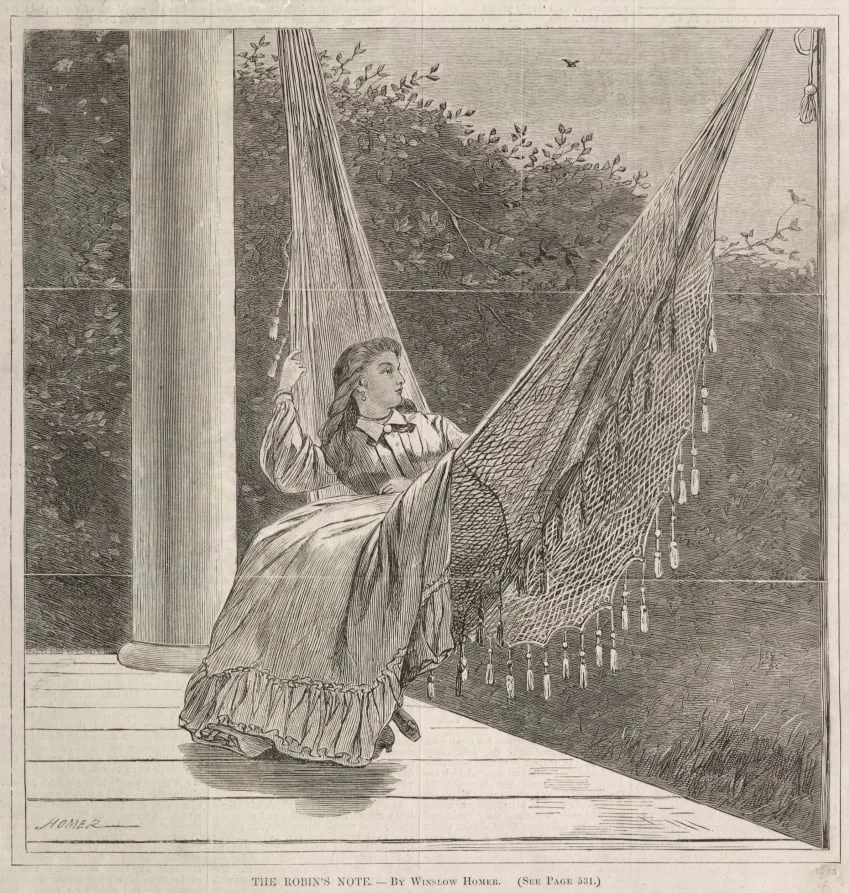 The Robin's Note, by Winslow Homer, 1870