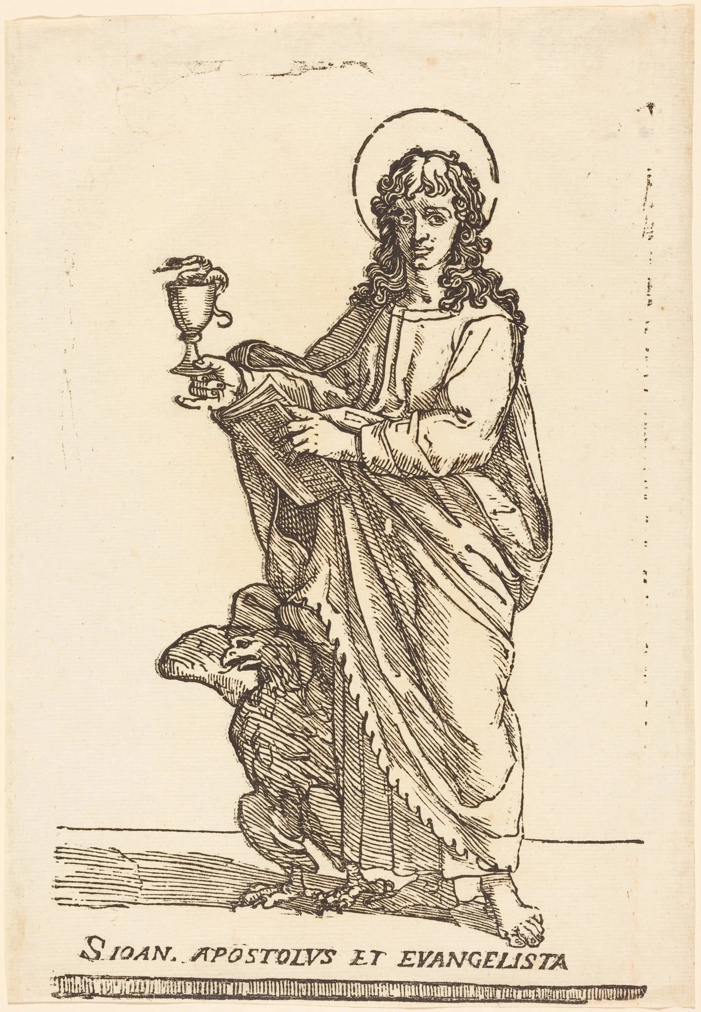 Saint John, by Italian 16th Century, ink, 1626