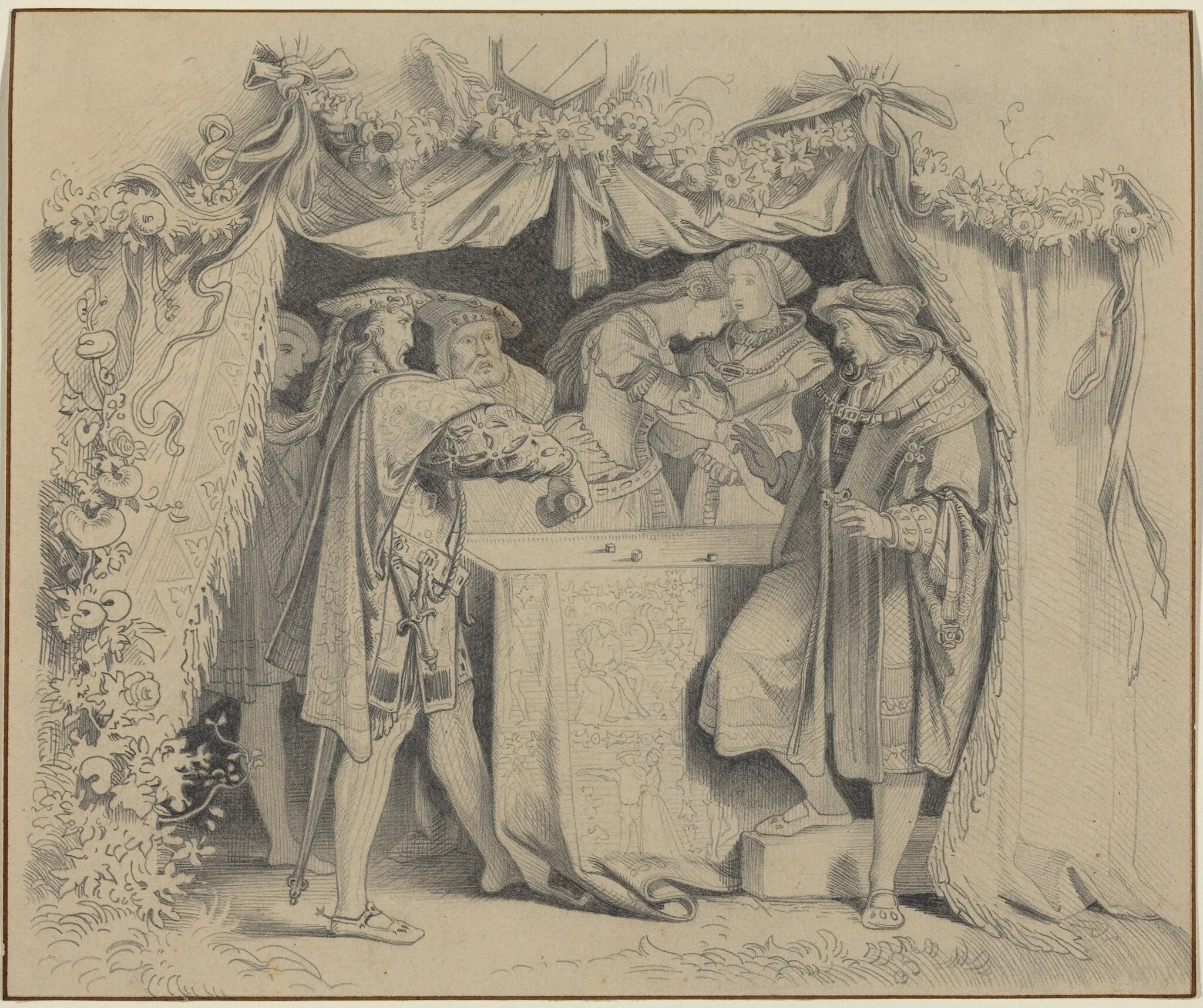 Men Throwing Dice