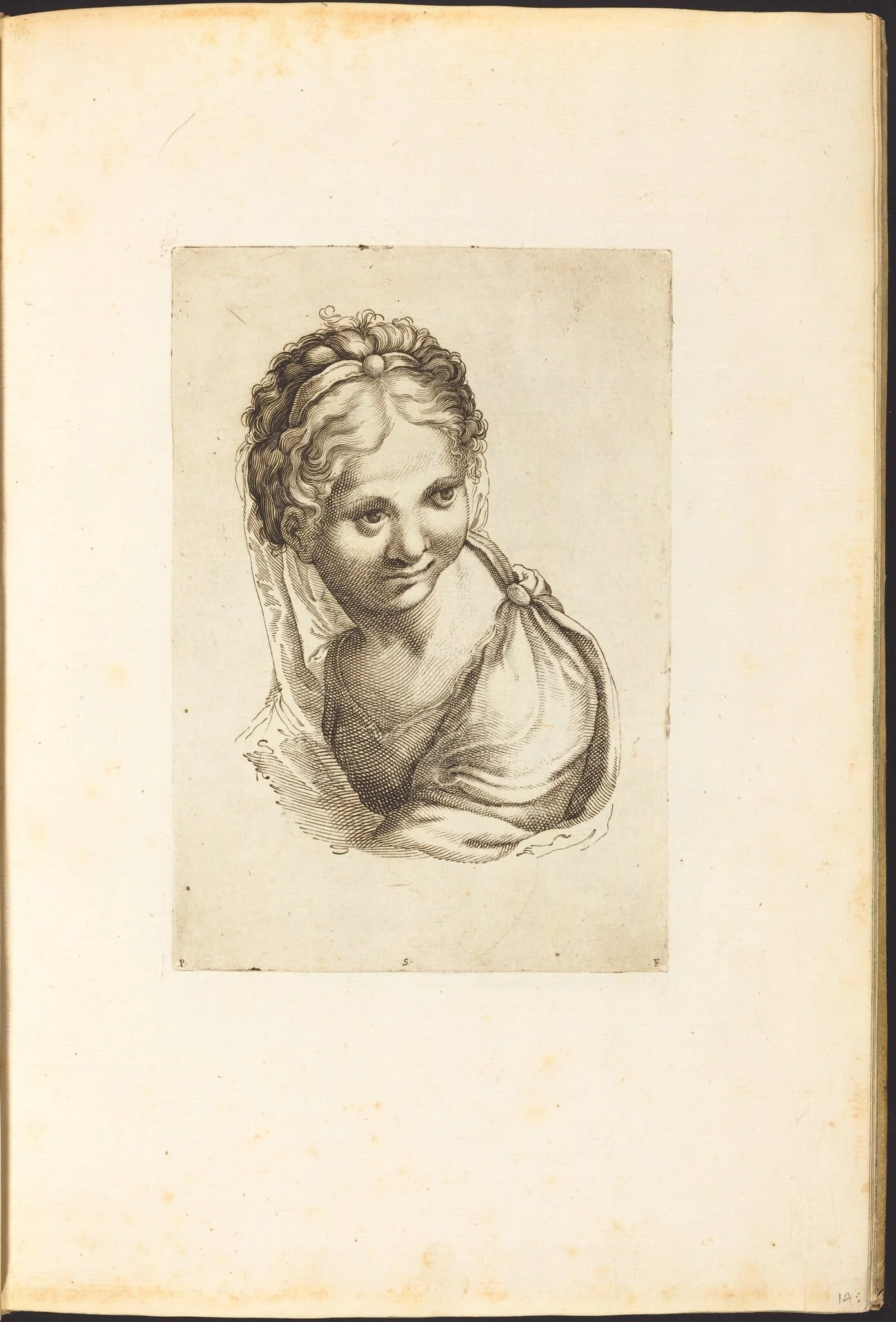 Print from Drawing Book, by Luca Ciamberlano, ink, 1615