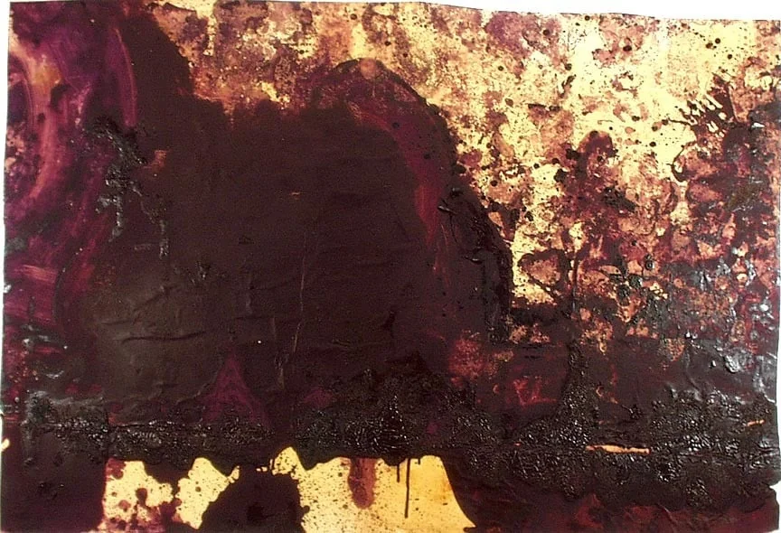 Untitled, by Hermann Nitsch, oil, 1991