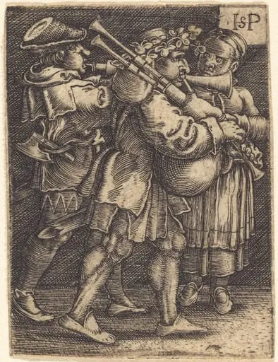 Two Street Players and a Girl