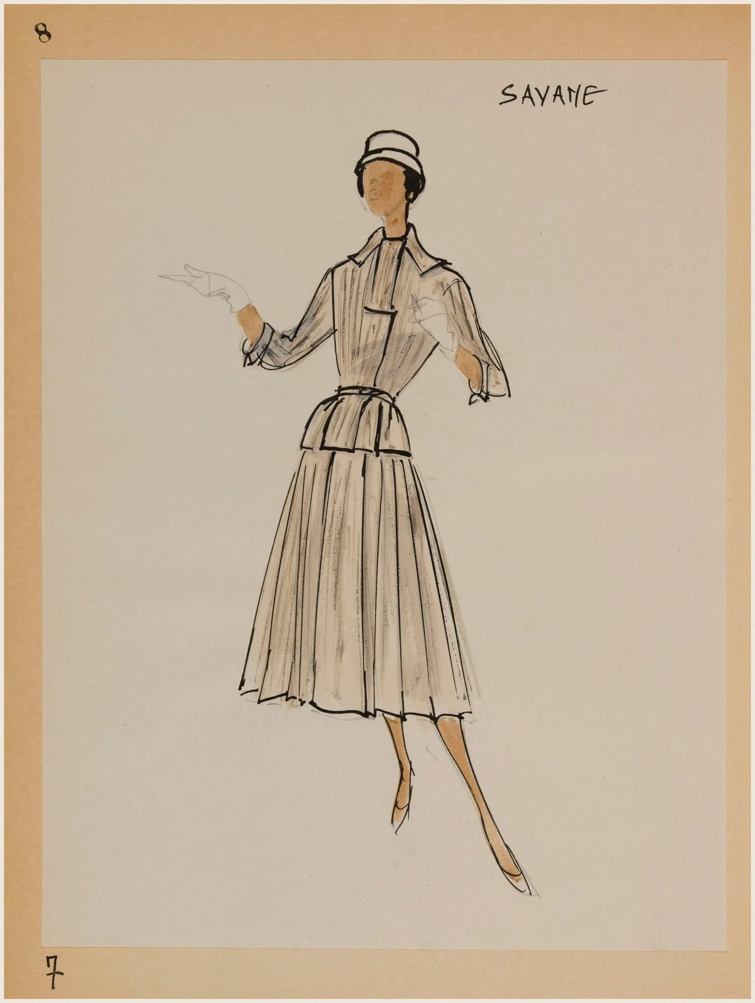 Savane, by Marie-Louise Carven, 1956