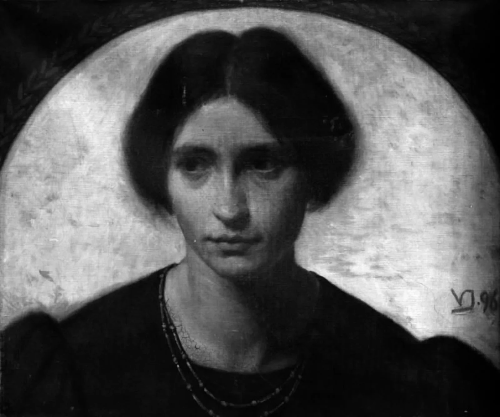 Dameportræt, by Unknown, 1896