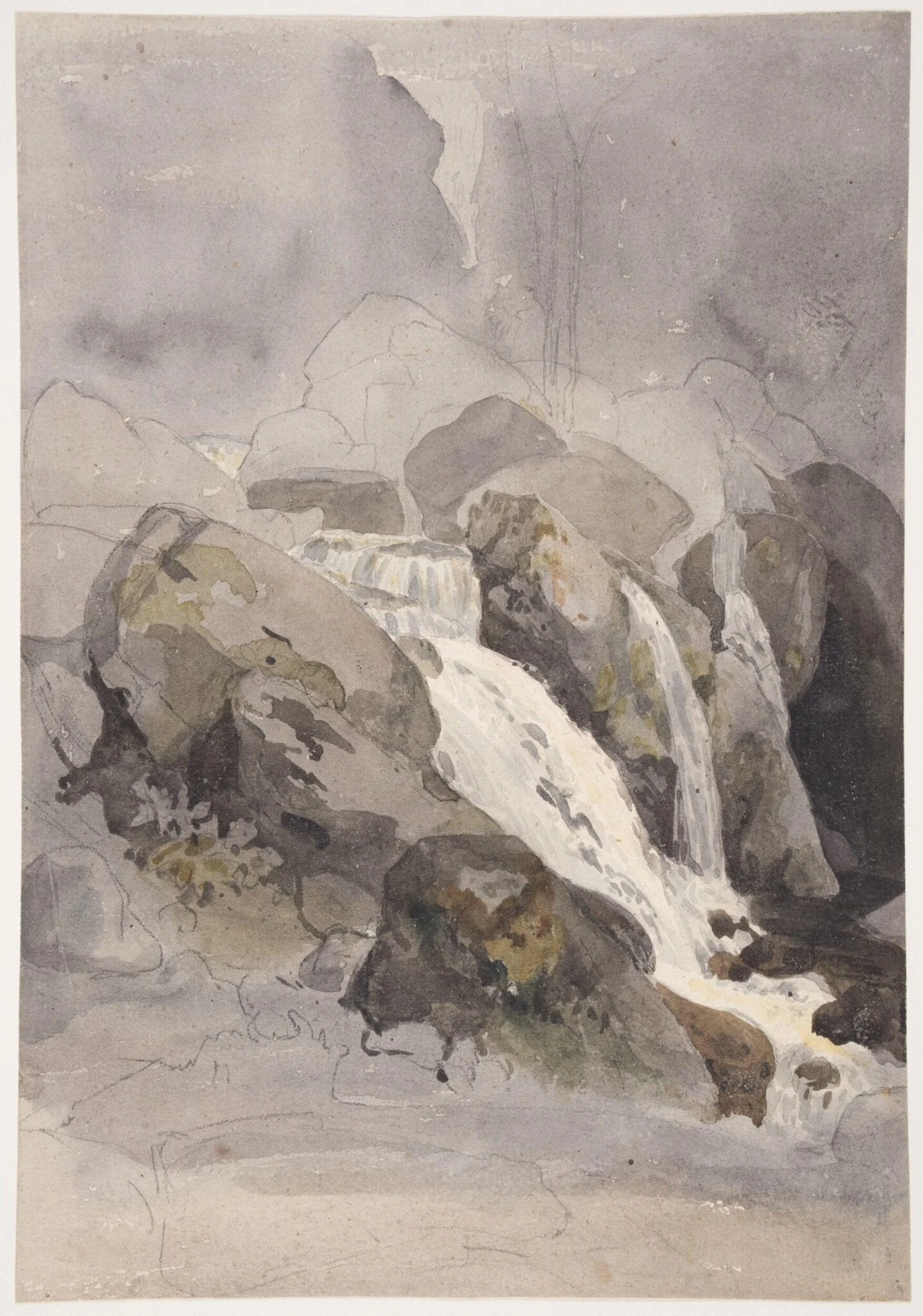Waterfall in Borrowdale, Cumberland, 1805.