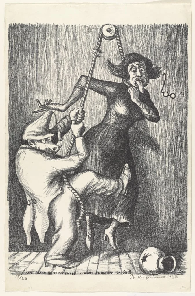 Untitled, by Raúl Anguiano, ink, 1938