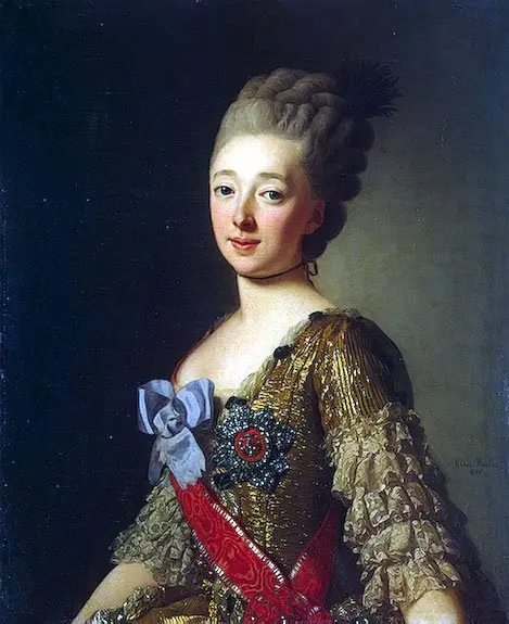 Portrait of Grand Duchess Natalia Alexeievna (Wilhelmina Louisa of Hesse-Darmstadt)