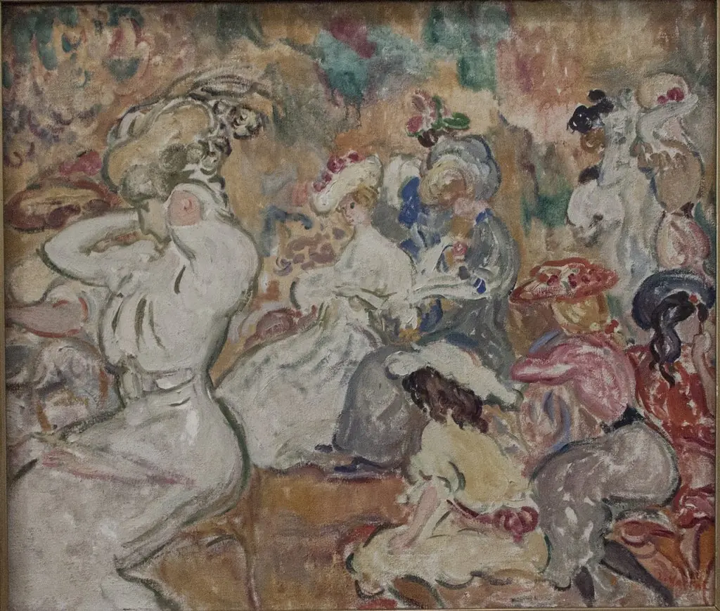 Young Women in the Garden