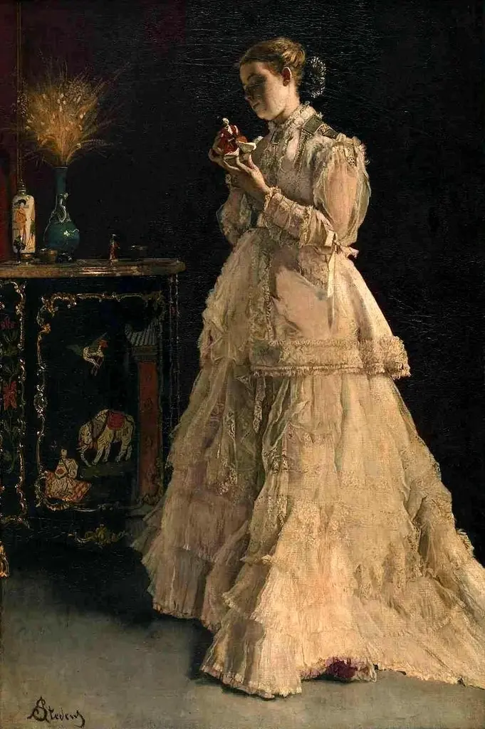 The lady in pink
