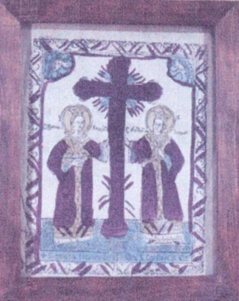 Sfinții Constantin și Elena, by Unknown, 1850