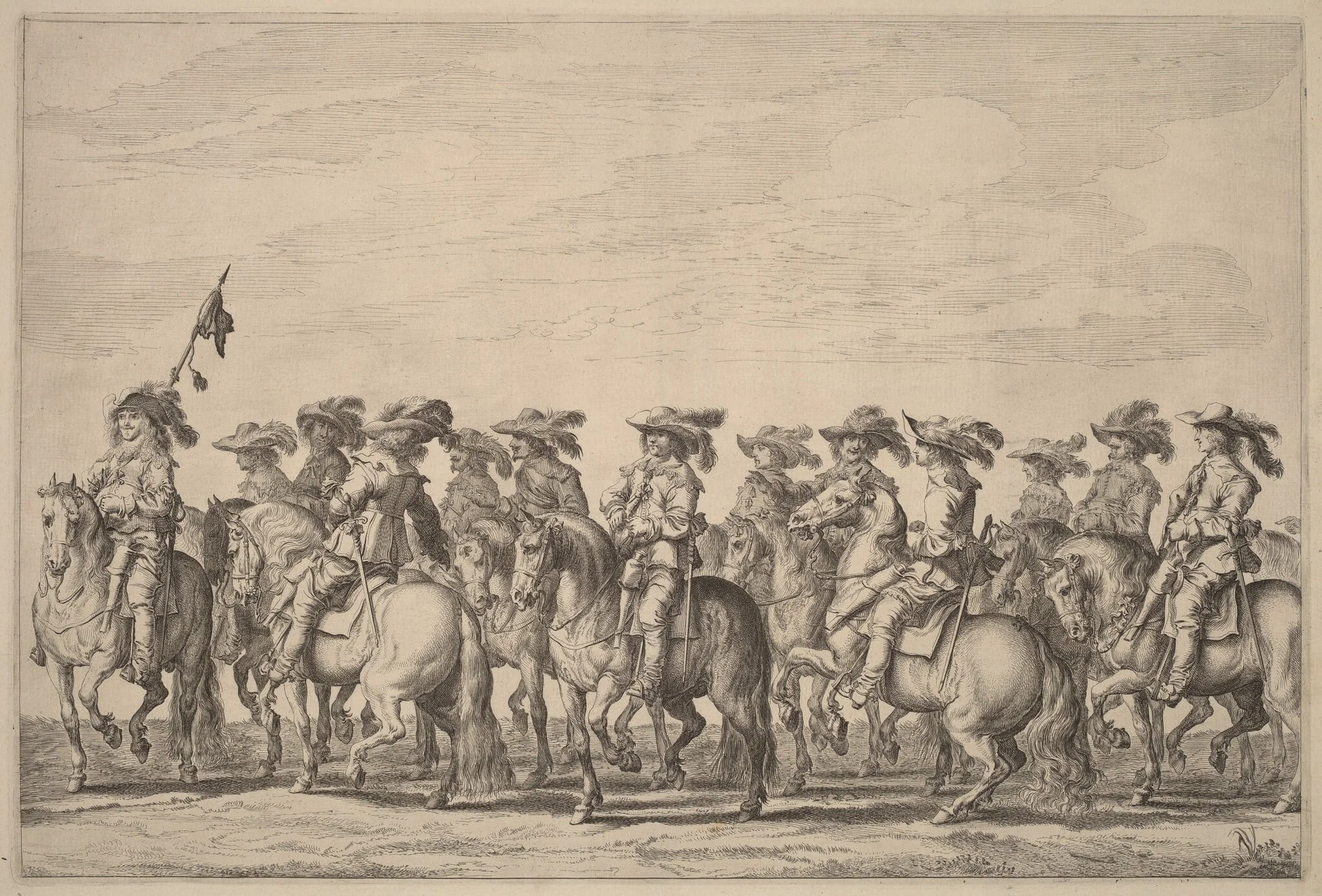 Entry of Marie de Medici into Amsterdam [plate 6 of 6], by Pieter Nolpe, ink, 1638