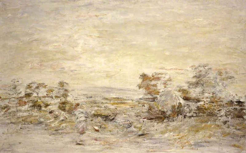 Autumn Evening, Broomieknowe, by William McTaggart, oil, 1905