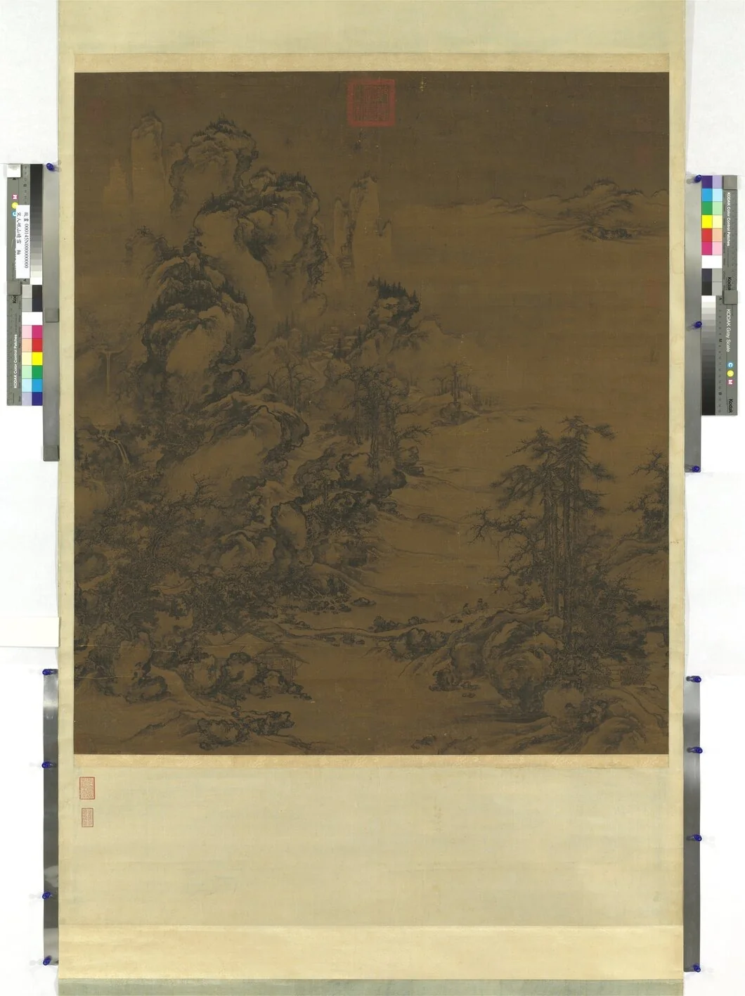 宋人岷山晴雪　軸, by Unknown, unspecified, 1000
