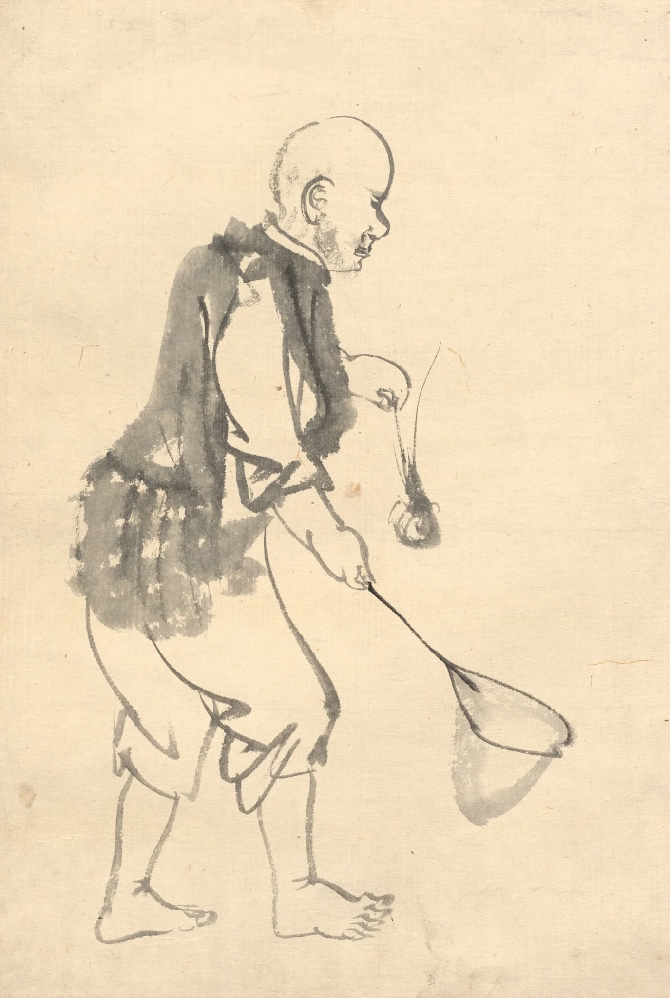 The Shrimp Fisherman, by Kōno Bairei, 1888