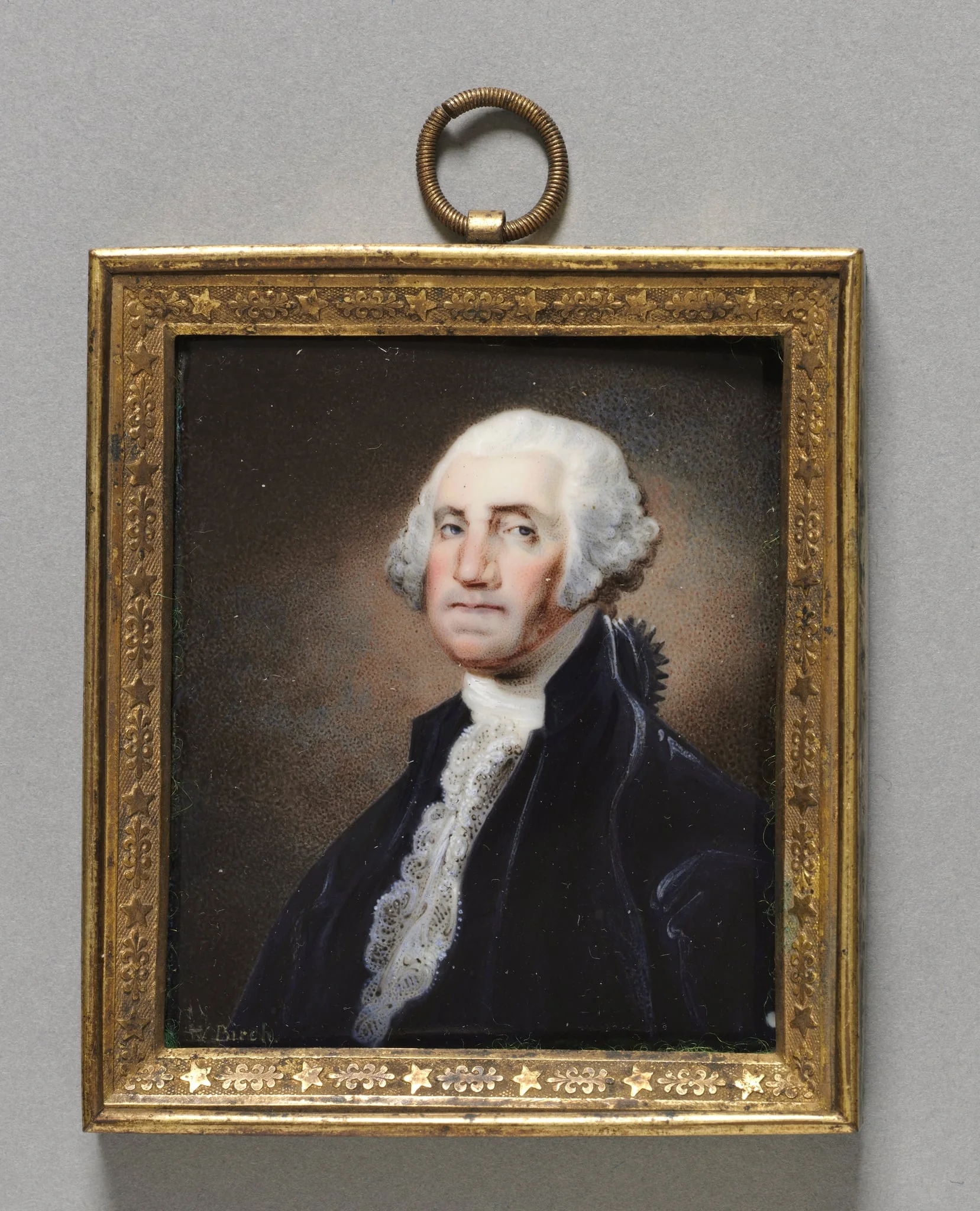 Portrait of George Washington, by William Russell Birch, unspecified, 1794