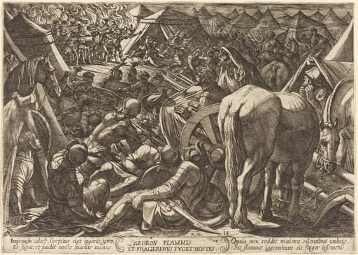 Gideon Frightens His Enemies in Their Camp