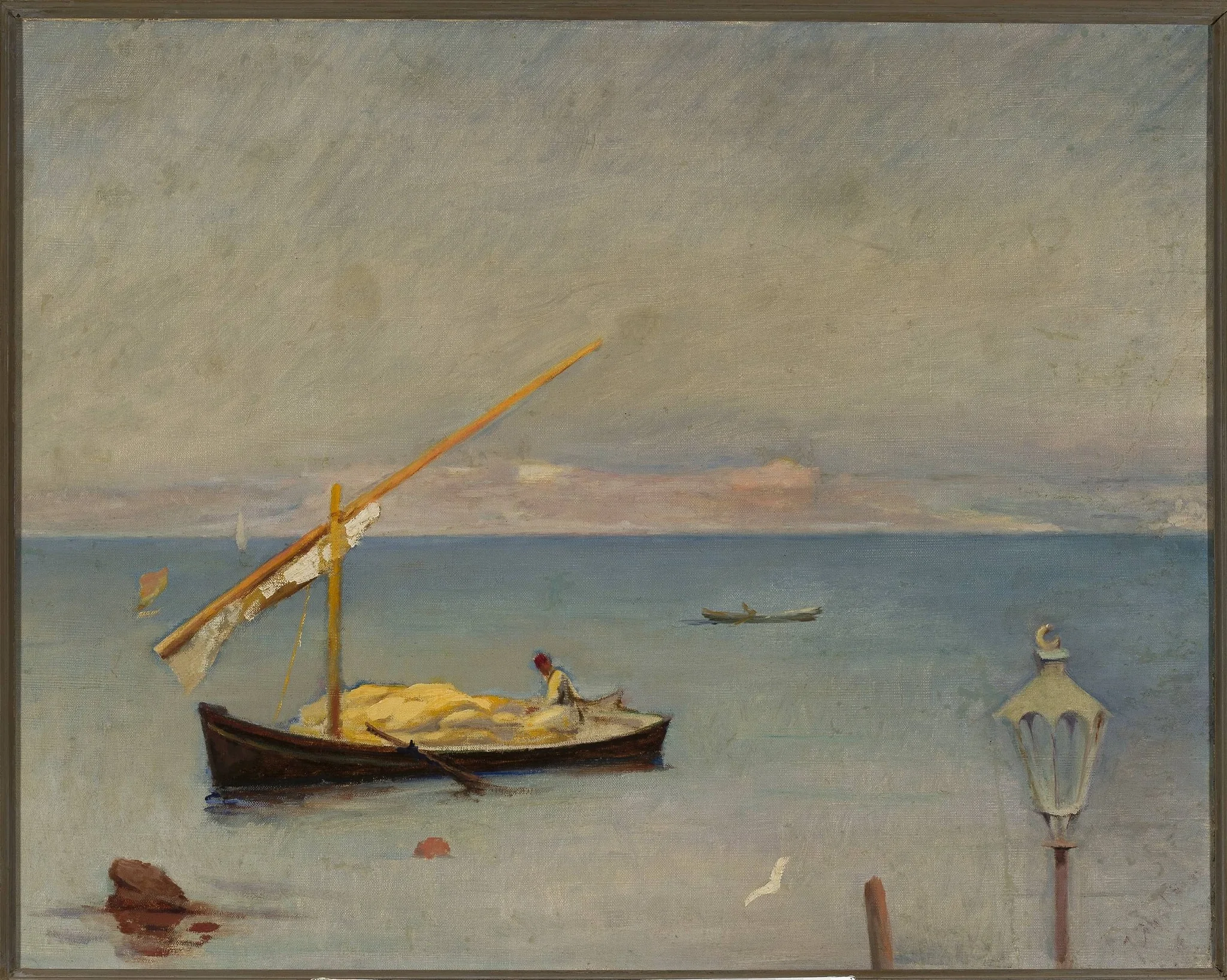 At Bosporus, by Jan Ciągliński, oil, 1900