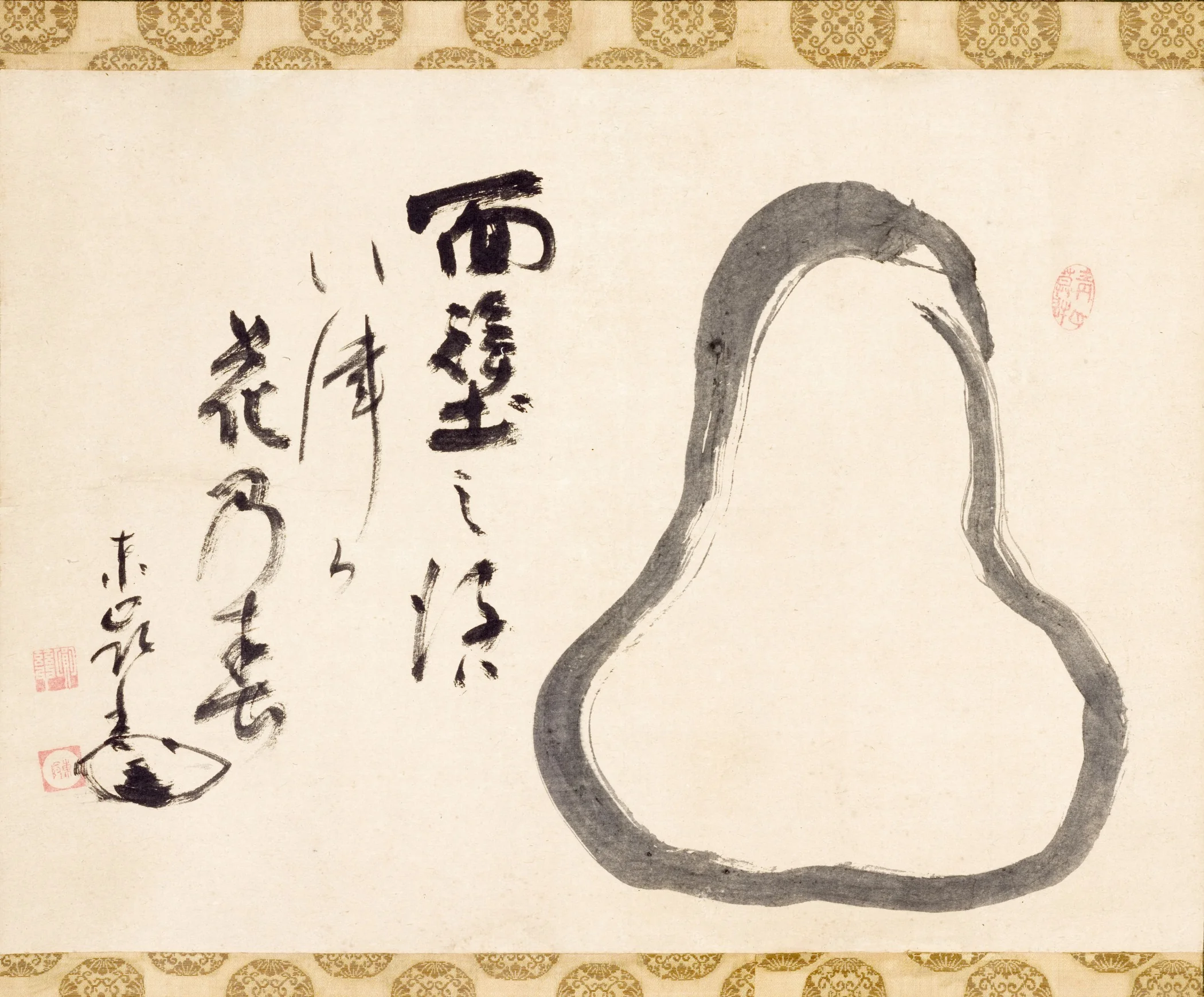 Meditating Daruma, by Tōrei Enji, unspecified, 1750