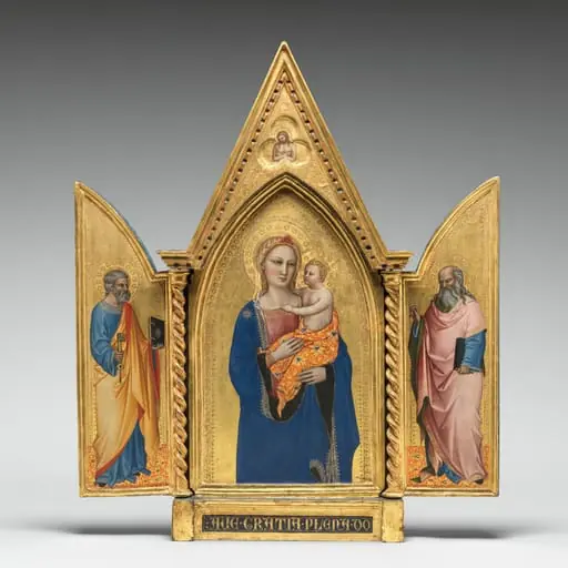 Madonna and Child, with the Man of Sorrows [middle panel]