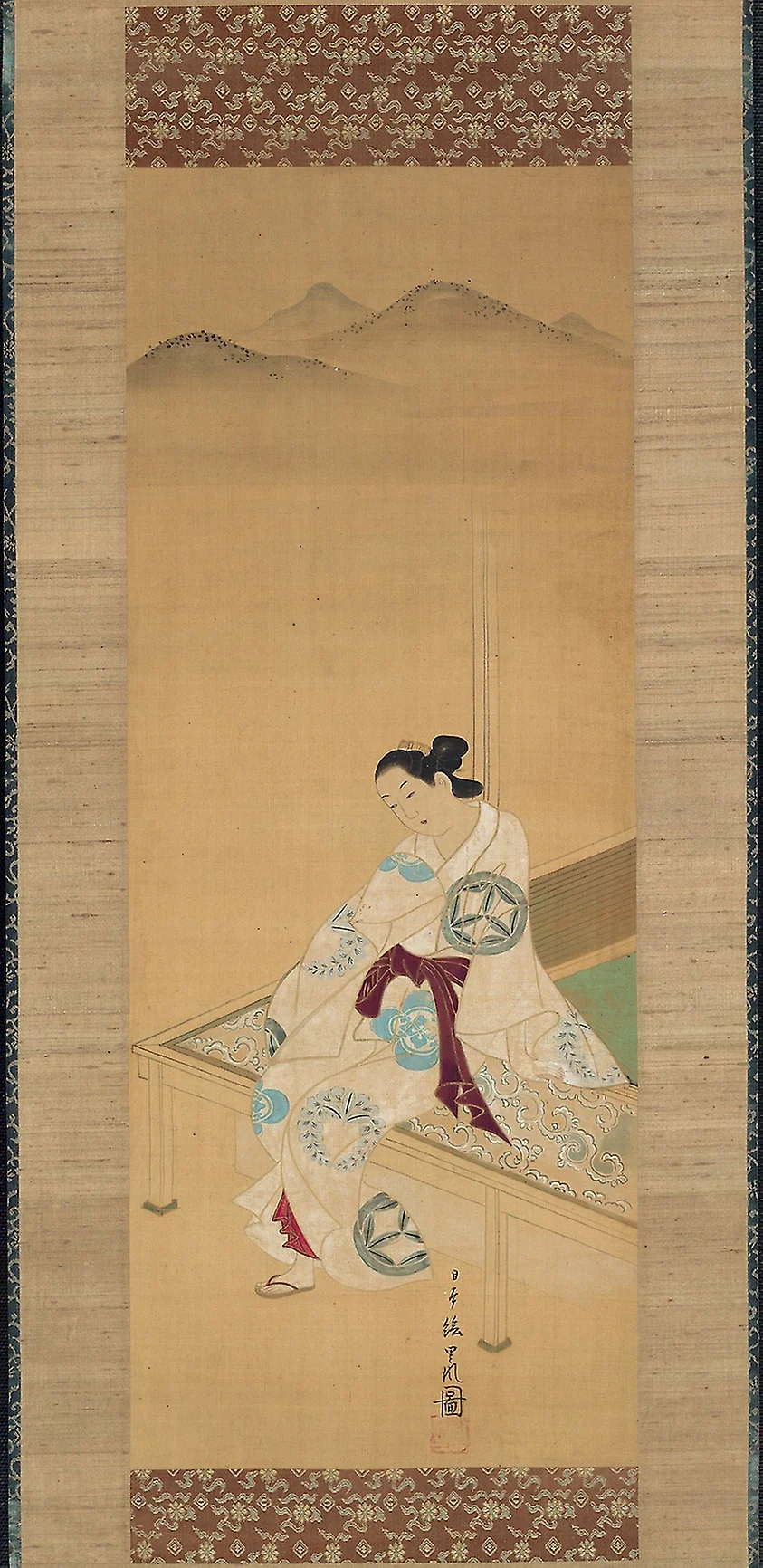 Seated Beauty, by Unknown, unspecified, 1730