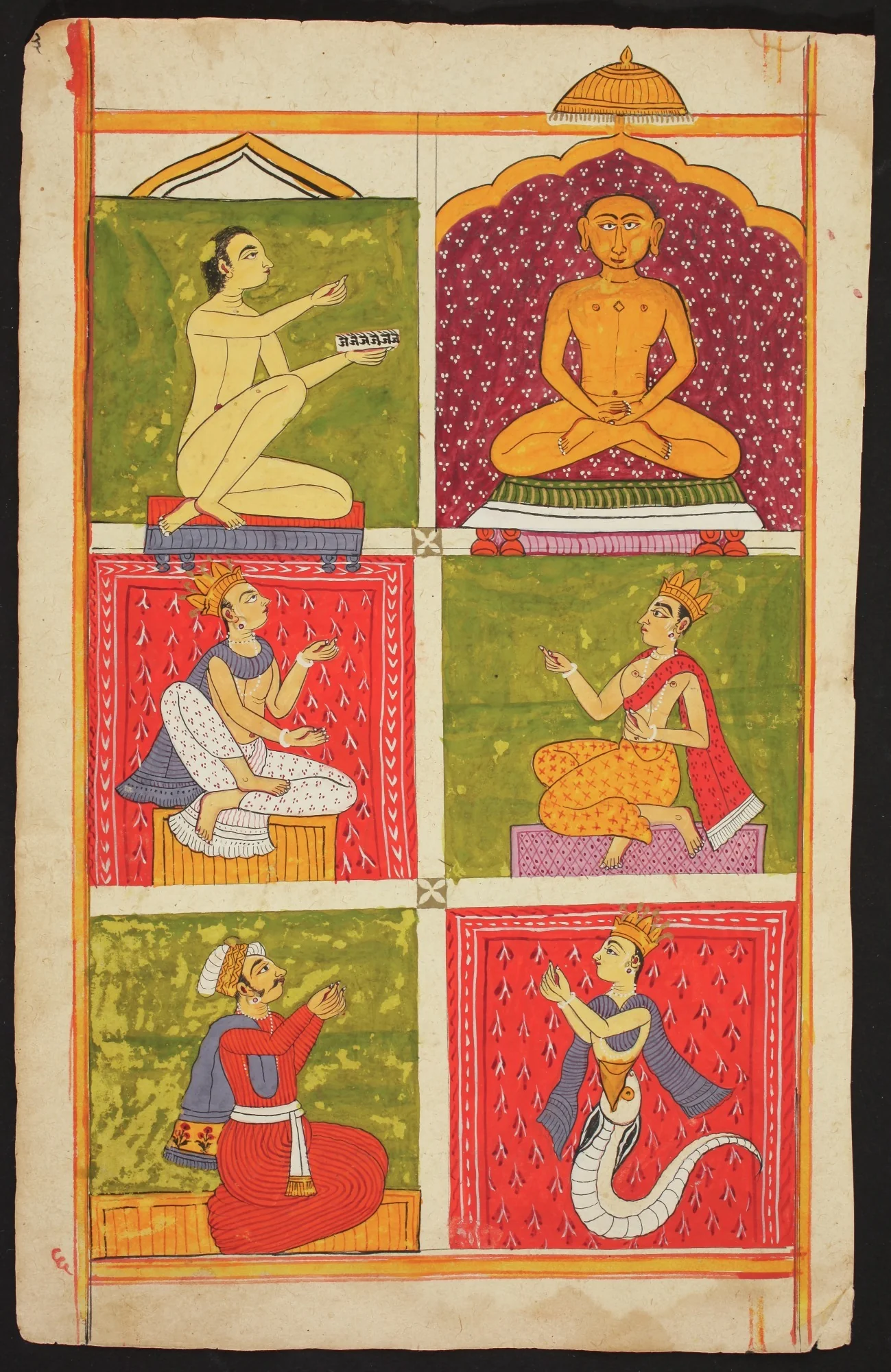 Folio from the Bhaktamara Stotra (“Hymn of the Immortal Devotee”), by Unknown, unspecified