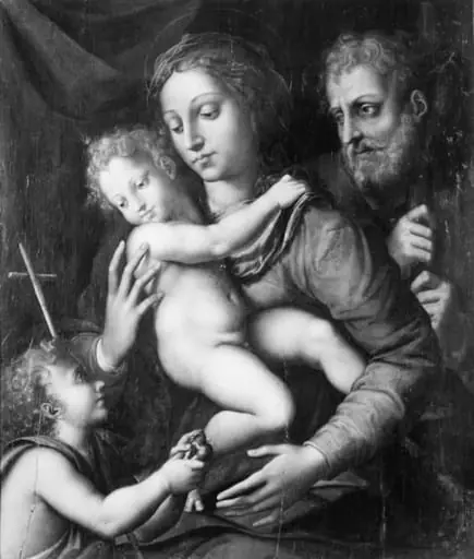The Holy Family, St John with a small Bird in his Hand