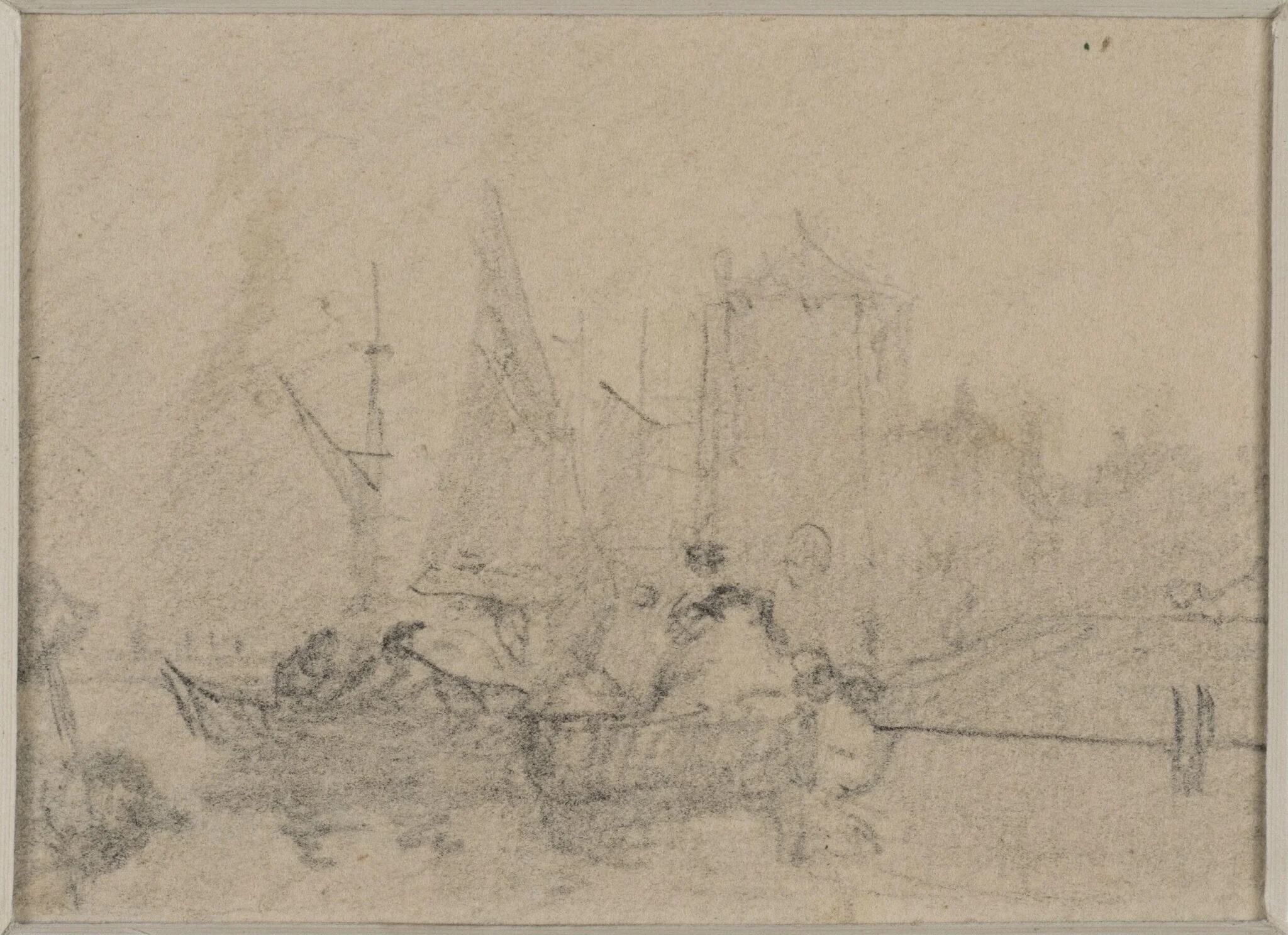 Rocky Promontory with Castle, by Augustus Wall Callcott, 1850