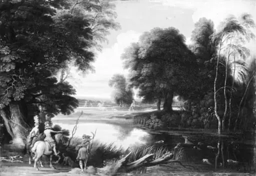 Landscape with Hunters