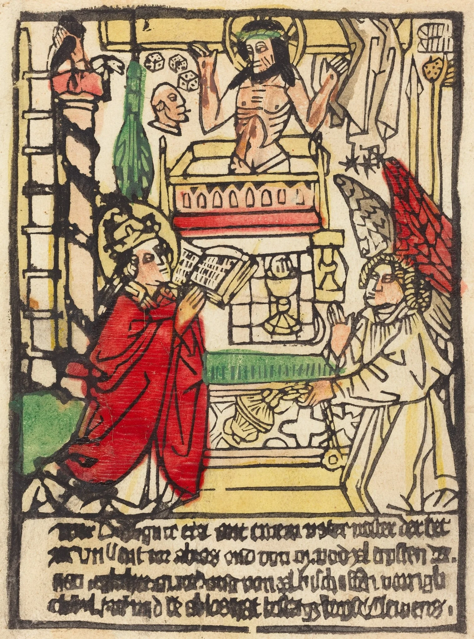 The Mass of Saint Gregory, by German 15th Century, ink, 1470