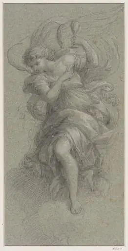 Kneeling angel holding a chalice