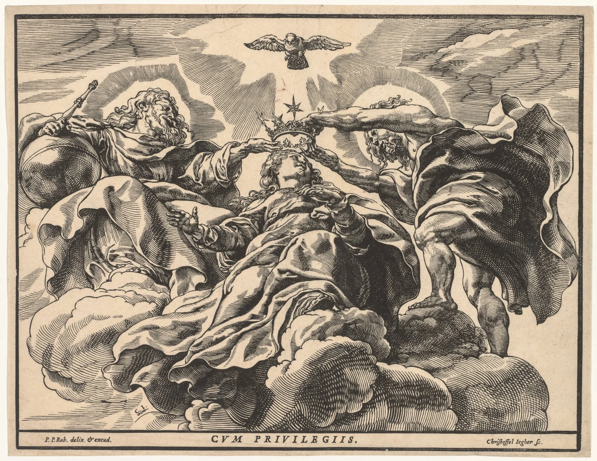 Coronation of the Virgin, by Christoffel Jegher, 1634