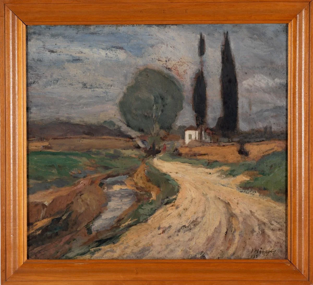 Landscape, by Giannis Moralis, unspecified, 1935
