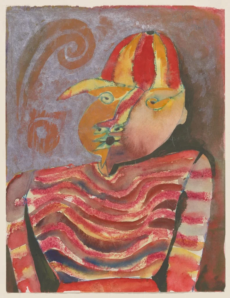 Untitled, by Francisco Toledo, watercolor, 1989