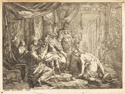 Reconciliation of Absalom and David (Réconciliation d'Absalom et de David)