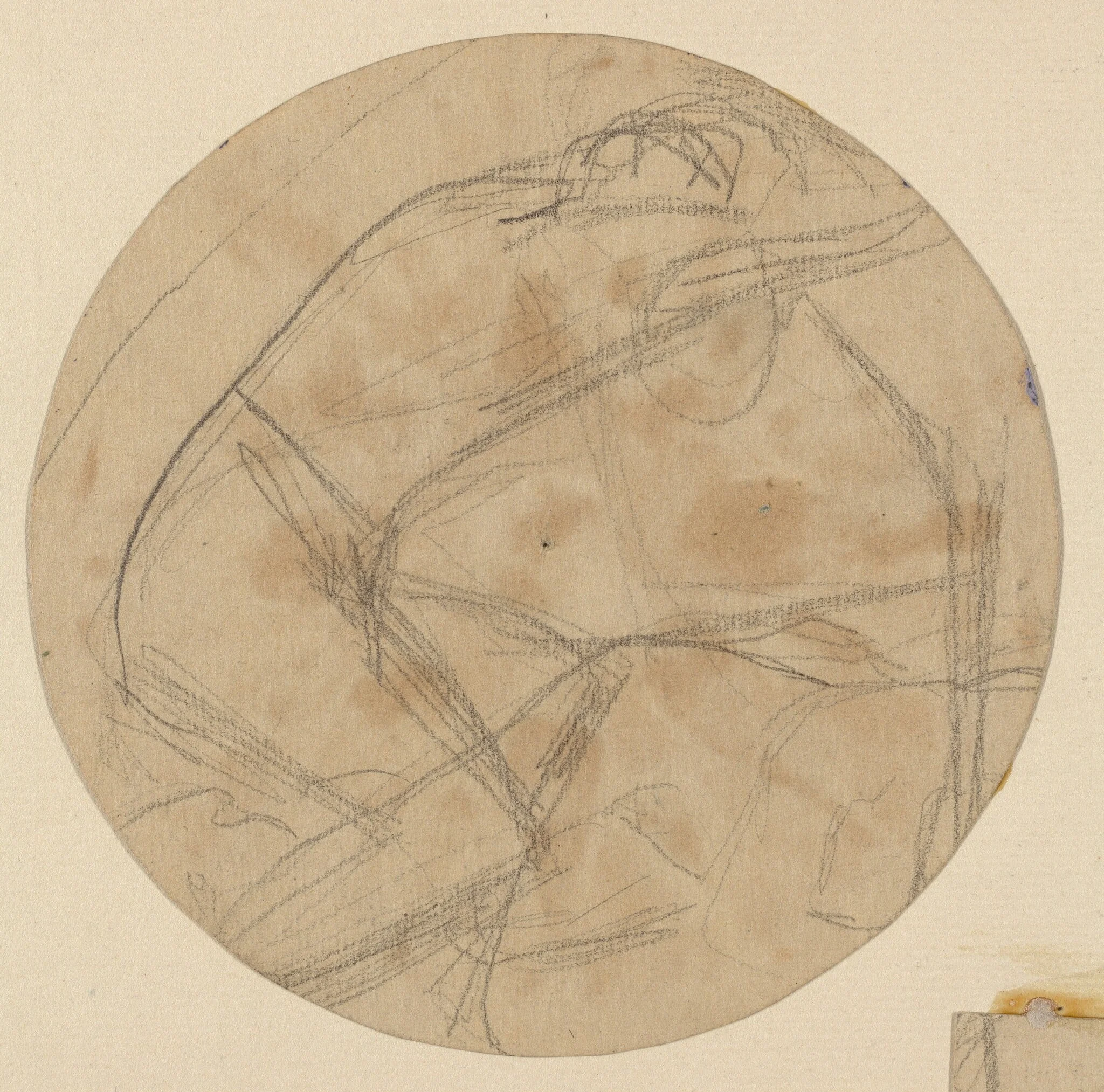 Figure Study, by Charles Sprague Pearce, graphite, 1894