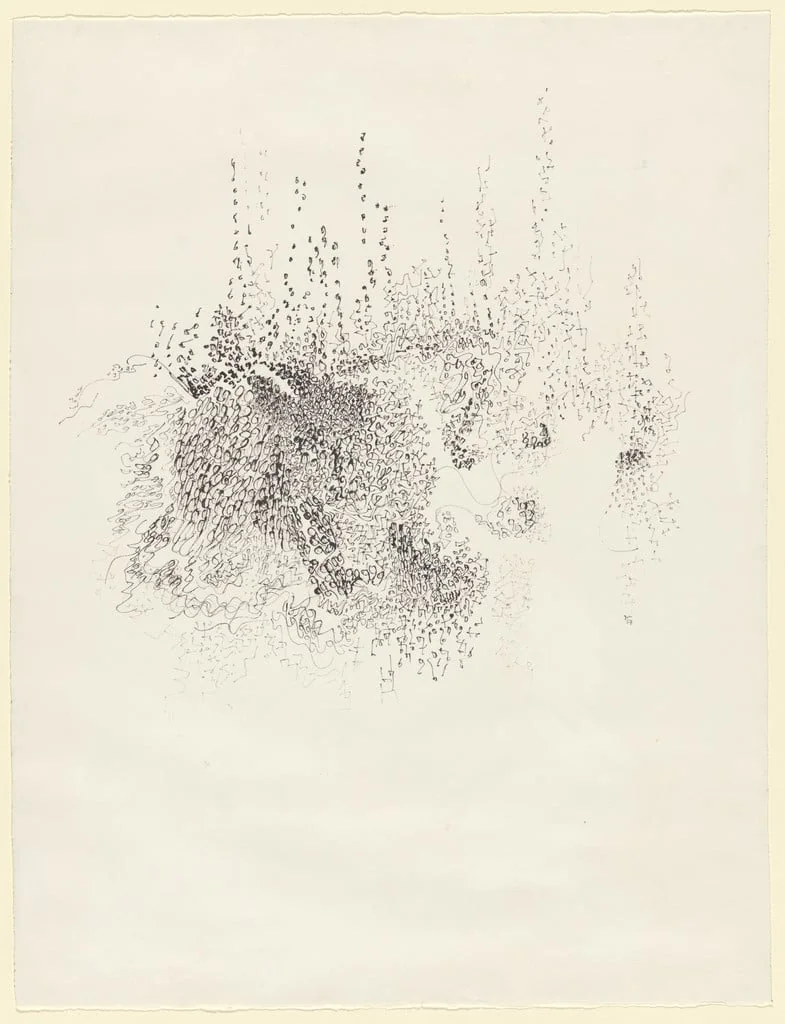 Untitled, by Gregory Masurovsky, ink, 1957