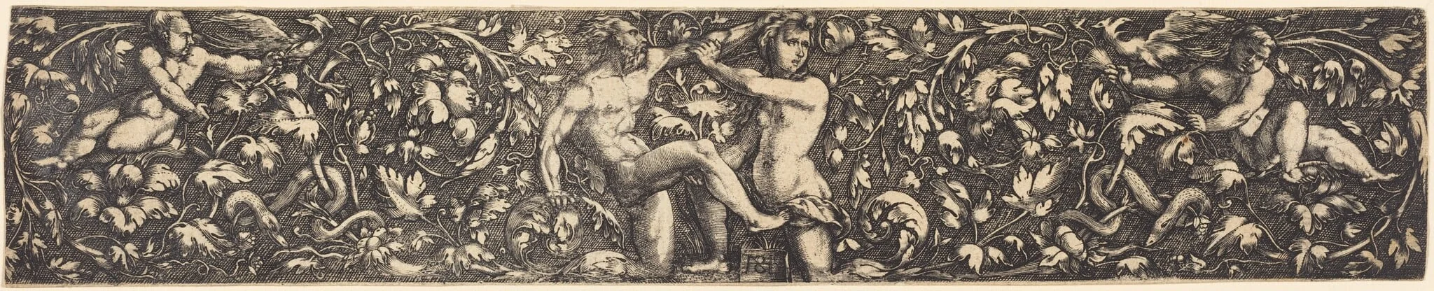 Frieze of Ornament, by Johann Ladenspelder, ink, 1536