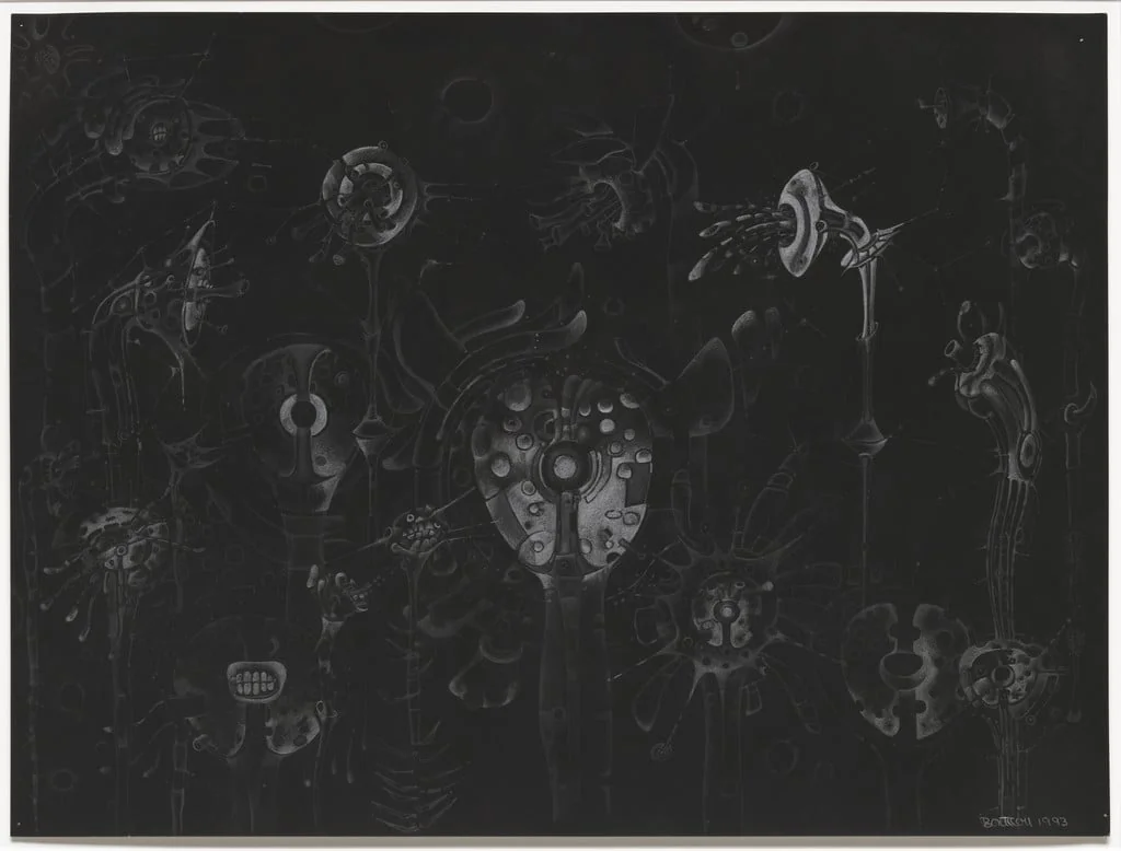 Untitled, by Lee Bontecou, graphite, 1993