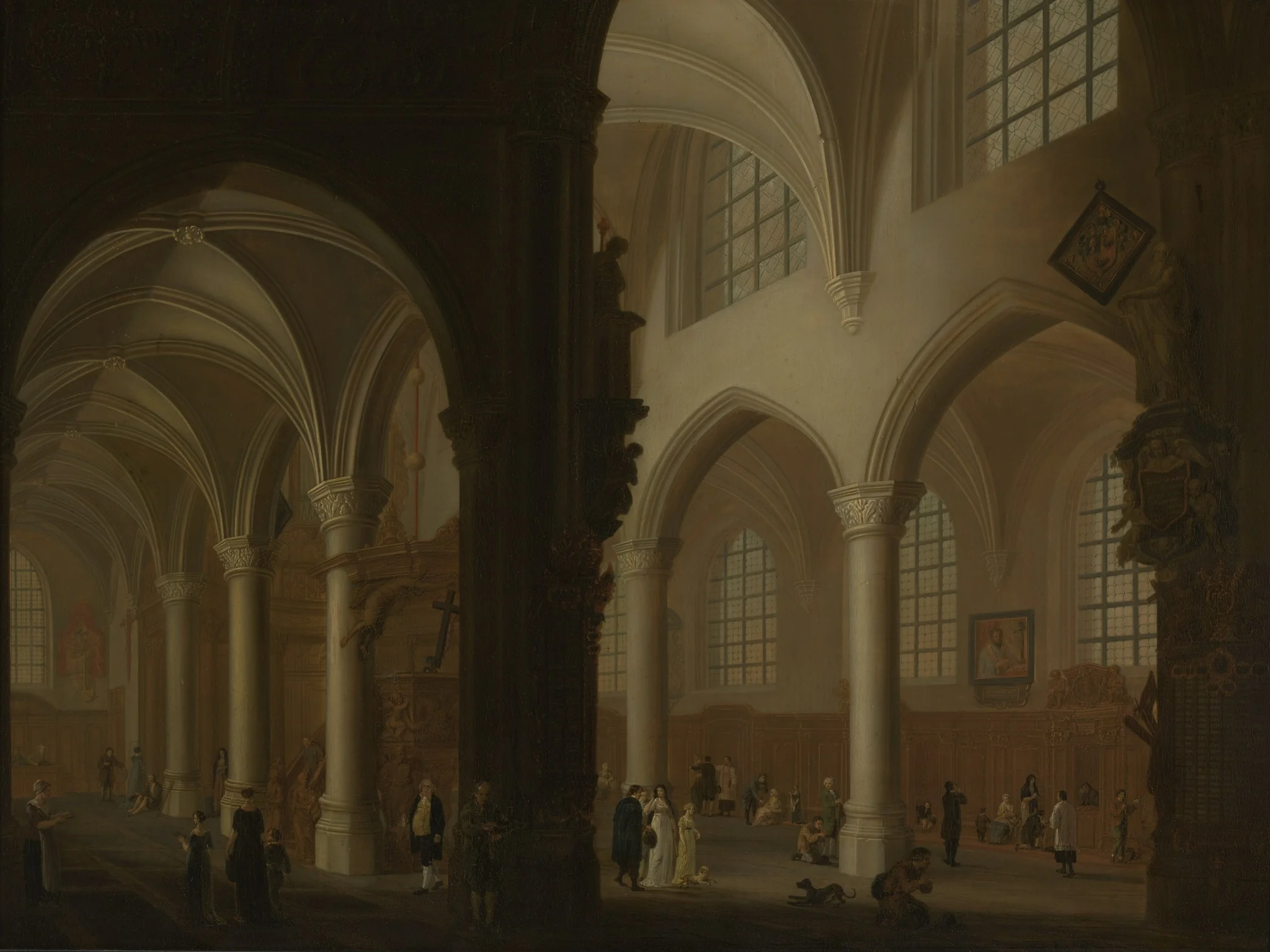 Interior of the Former Church of Saint George in Antwerp