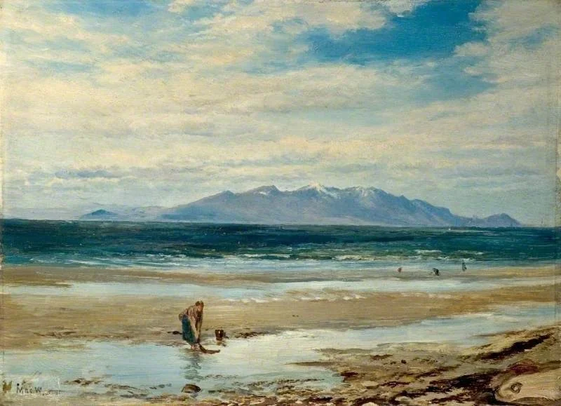Isle of Arran, from the Ayrshire Shore, by John MacWhirter, oil, 1884