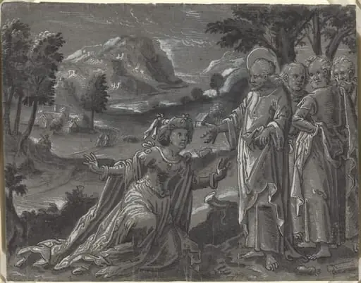 Christ and the Adulteress [recto]