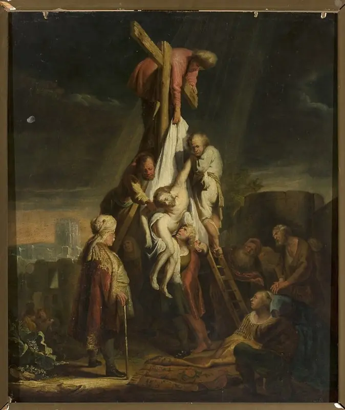 Descent from the Cross (Matthew 27:58–59; Mark 15: 45–46; Luke 23:52–53; John 19:38)