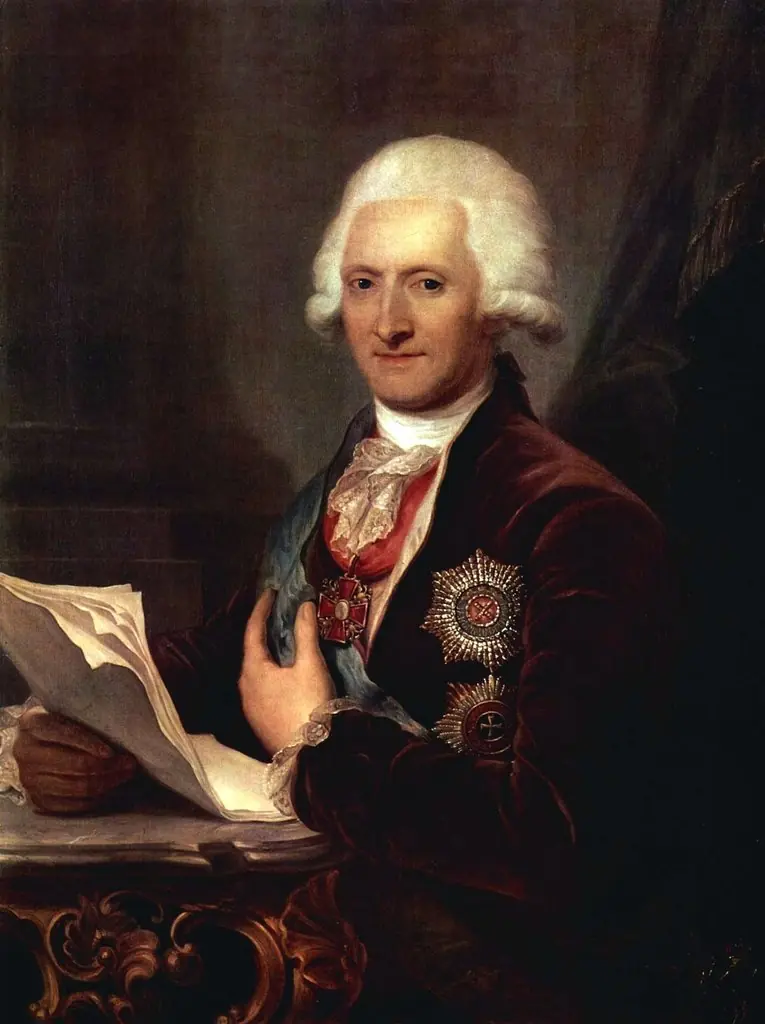 Portrait of Count J.E. Sievers