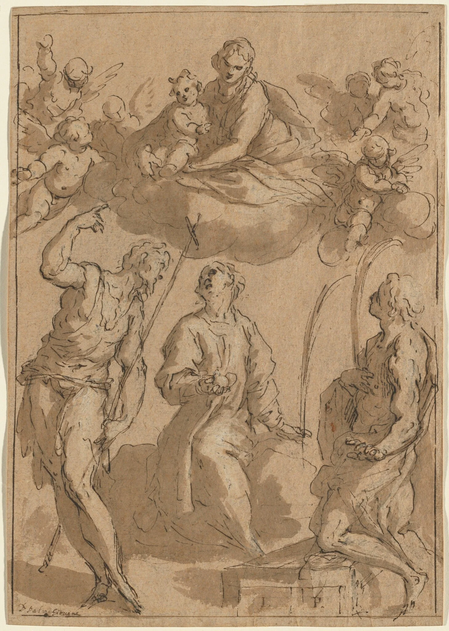 Madonna and Child in Glory with Saints John the Baptist, Stephen, and Lawrence