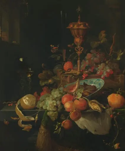 Still Life with Fruit and a Beaker on a Cock's Foot