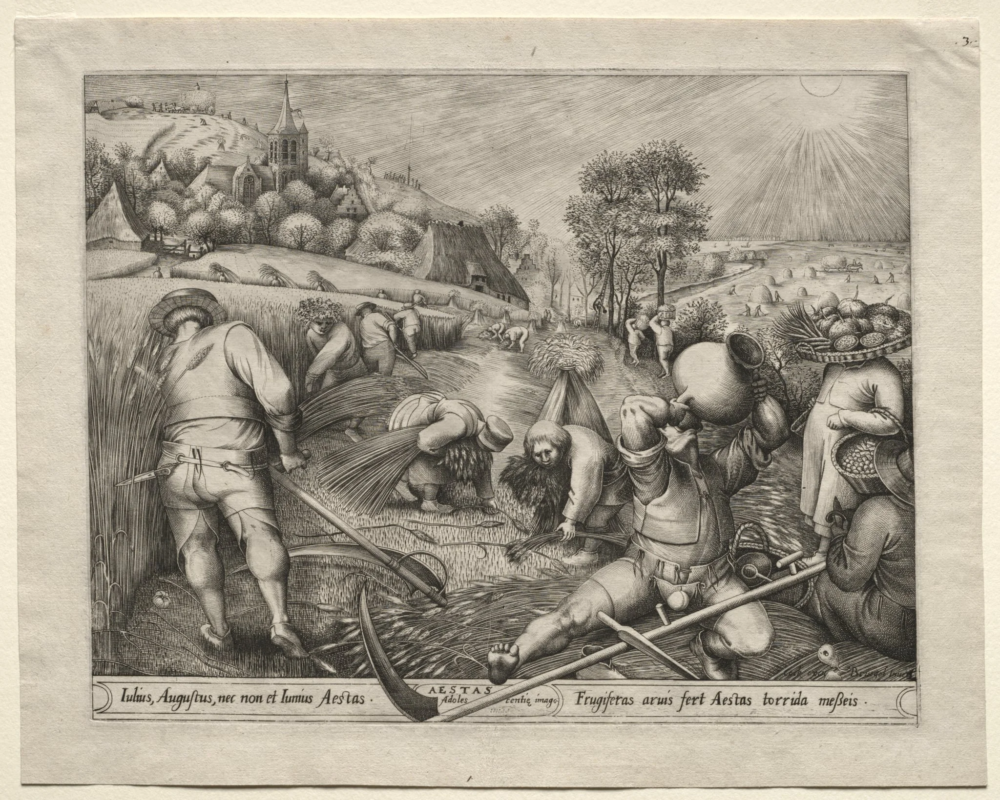 The Four Seasons:  Summer, by Pieter van der Heyden, 1570