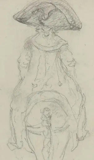A Horseman Wearing a Grande Cockade [verso]